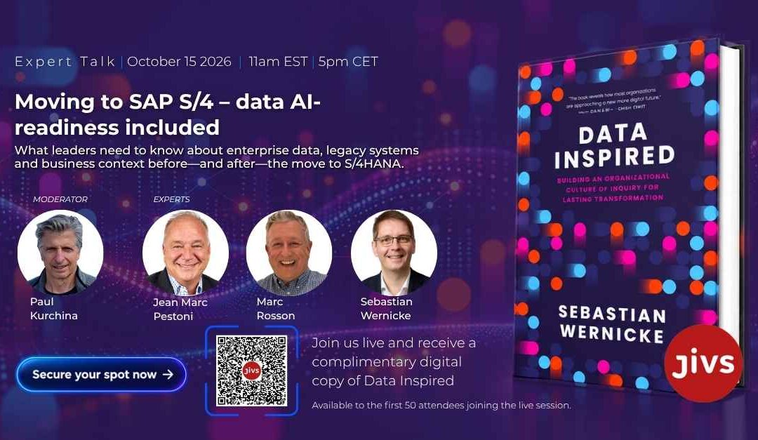 Moving to SAP S/4 – data AI-readiness included